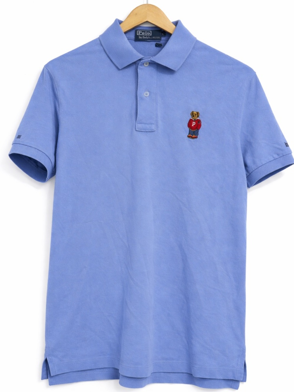 Ralph Lauren Light Blue Bear Embroidered Polo Shirt